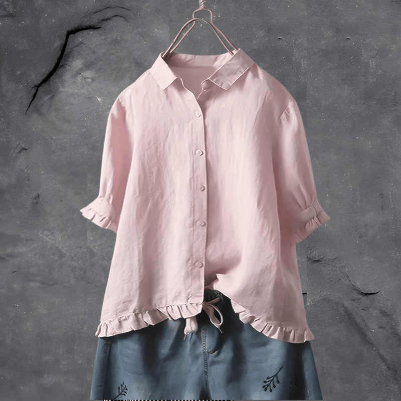 Sonika - Oversized Button-Up Blouse