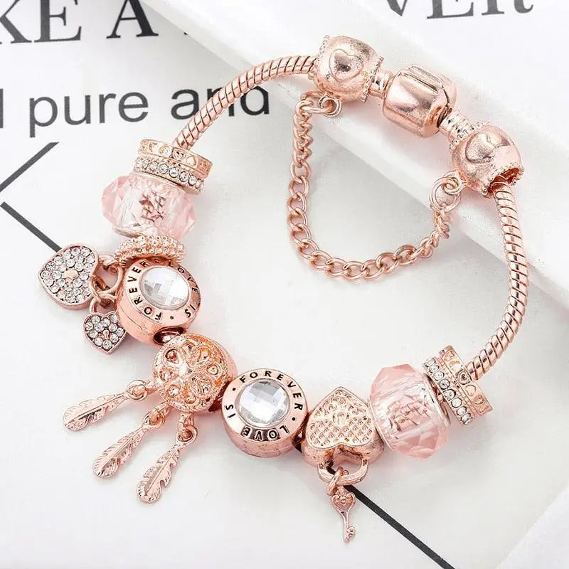 STERLING SILVER DREAMCATCHER CHARM BRACELET