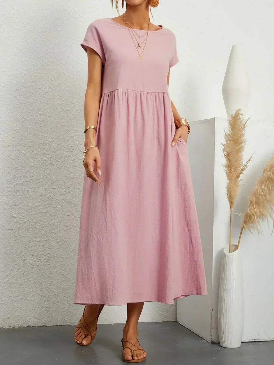 Gabrielle — Timeless Elegance Fluid Midi Dress