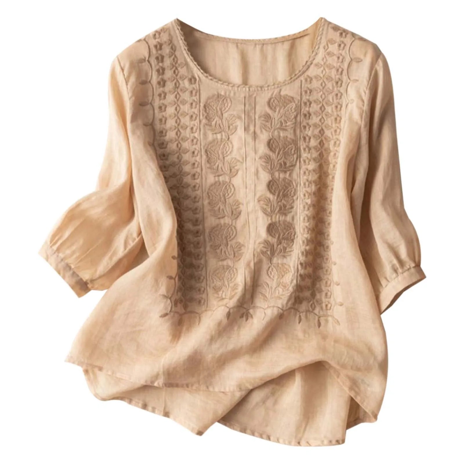 Aurora – Embroidered Relaxed Blouse