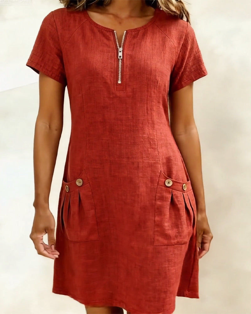 Lina Dress — Natural Elegance for Everyday