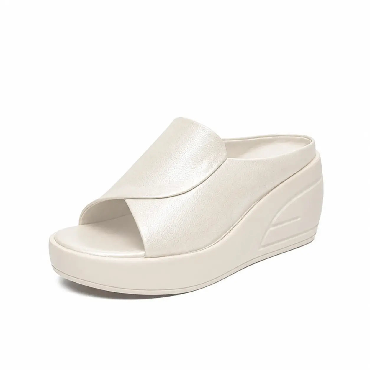 Eliza | Comfort Wedge Mule with Thick Sole