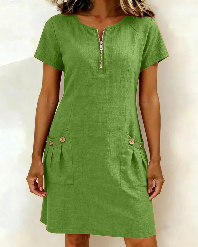 Lina Dress — Natural Elegance for Everyday