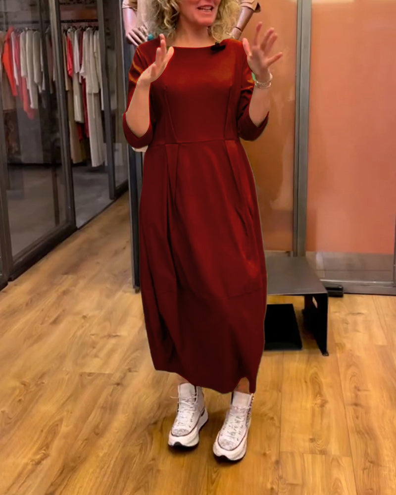 Jessica - Elegant Dress with Round Neck