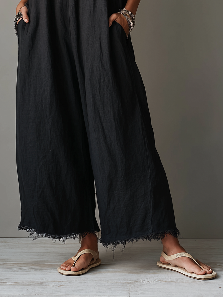 Dorothy- Minimalist Linen Jumpsuit for Women