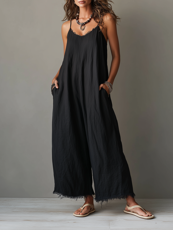 Dorothy- Minimalist Linen Jumpsuit for Women