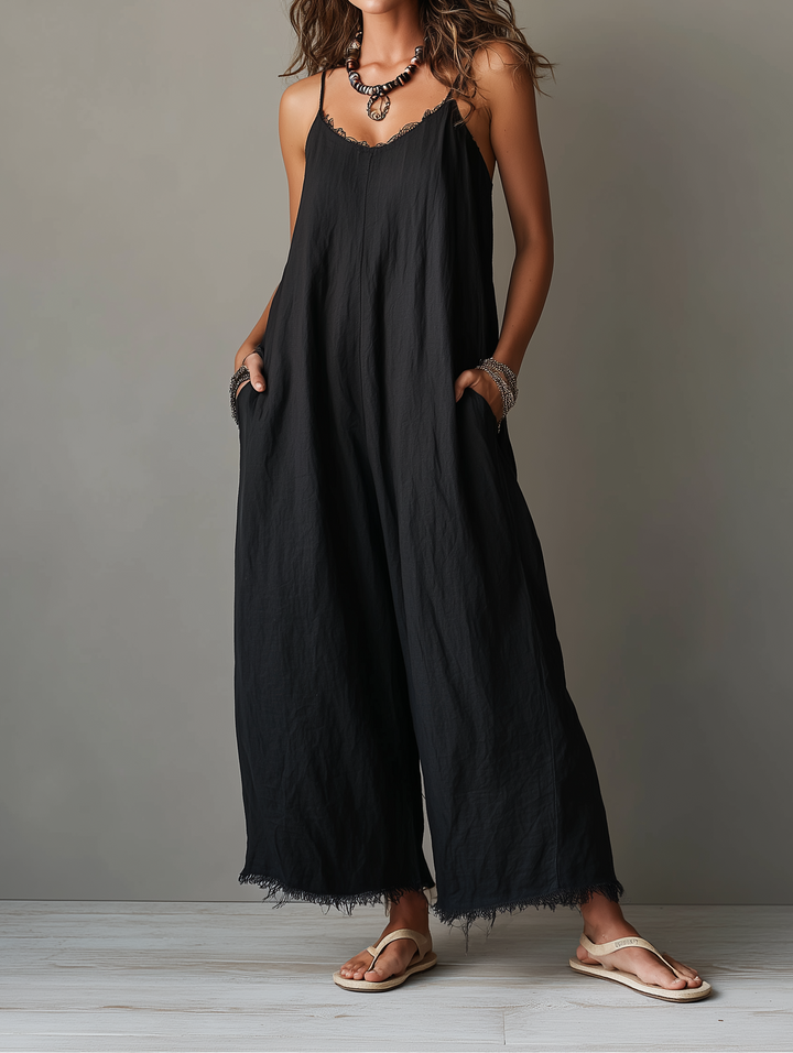Dorothy- Minimalist Linen Jumpsuit for Women