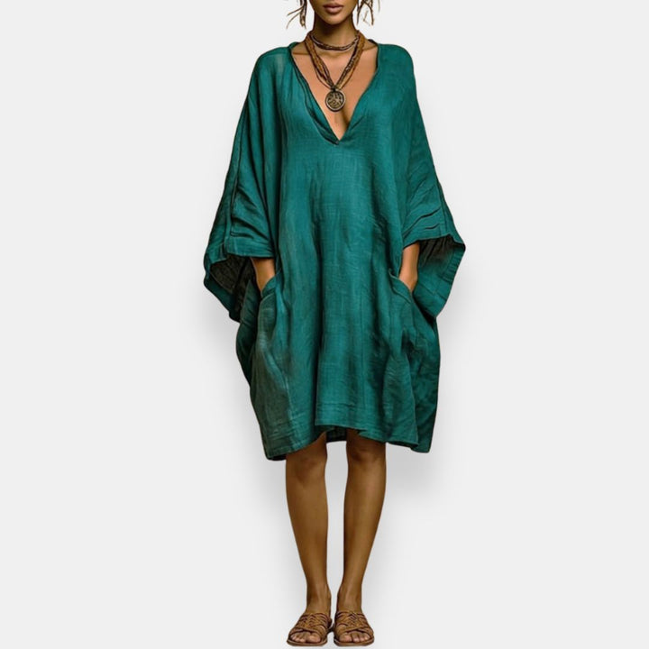 Mabel | Oversized V-Neck Dress