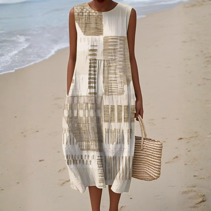 Helena | Artistic Print Summer Dress