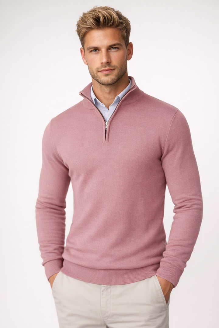 Edward | Mens Half Zip Knit Jumper