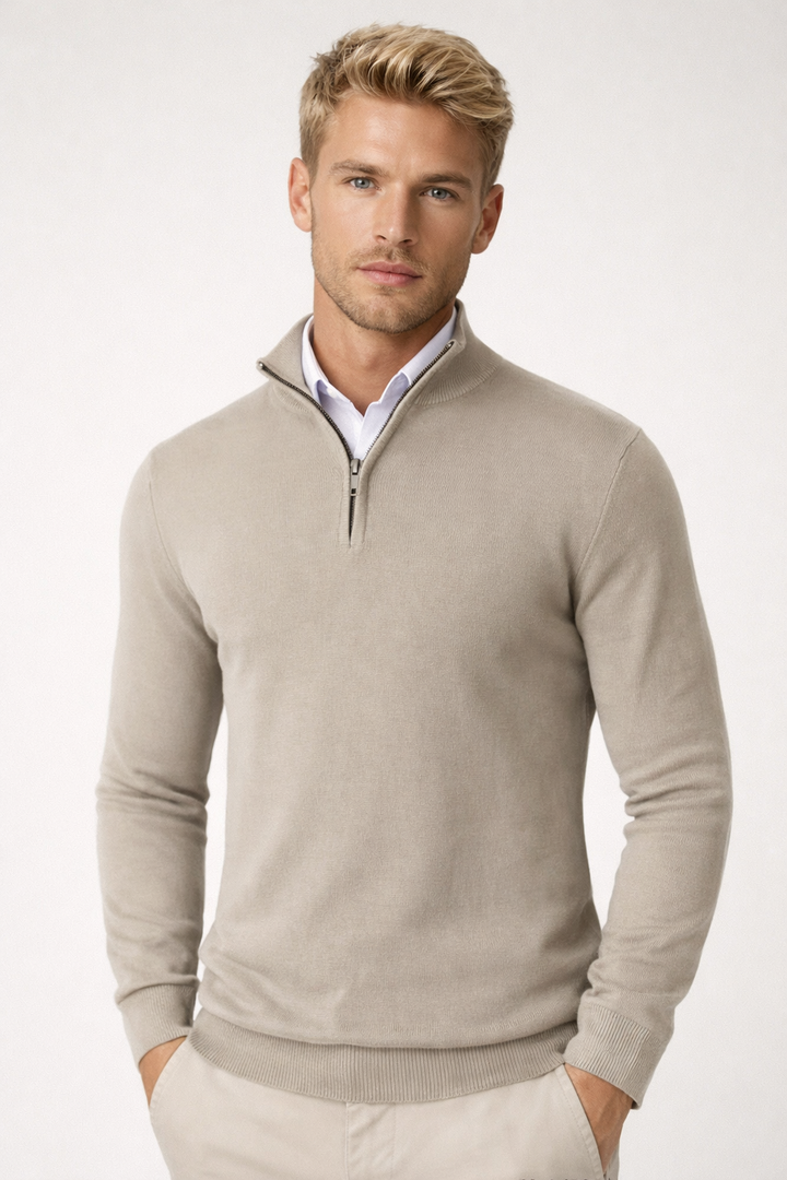 Edward | Mens Half Zip Knit Jumper