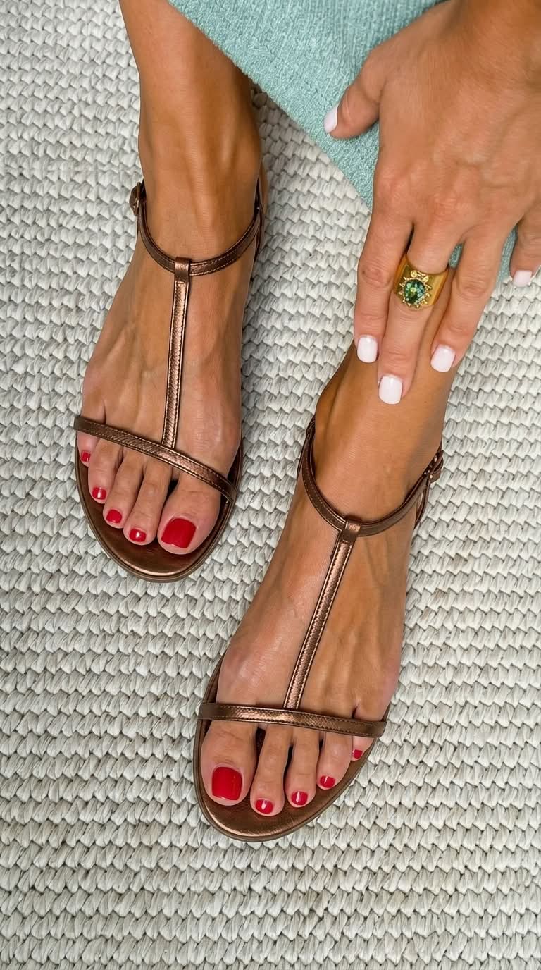 Rosalba | Gold Sandals Spring