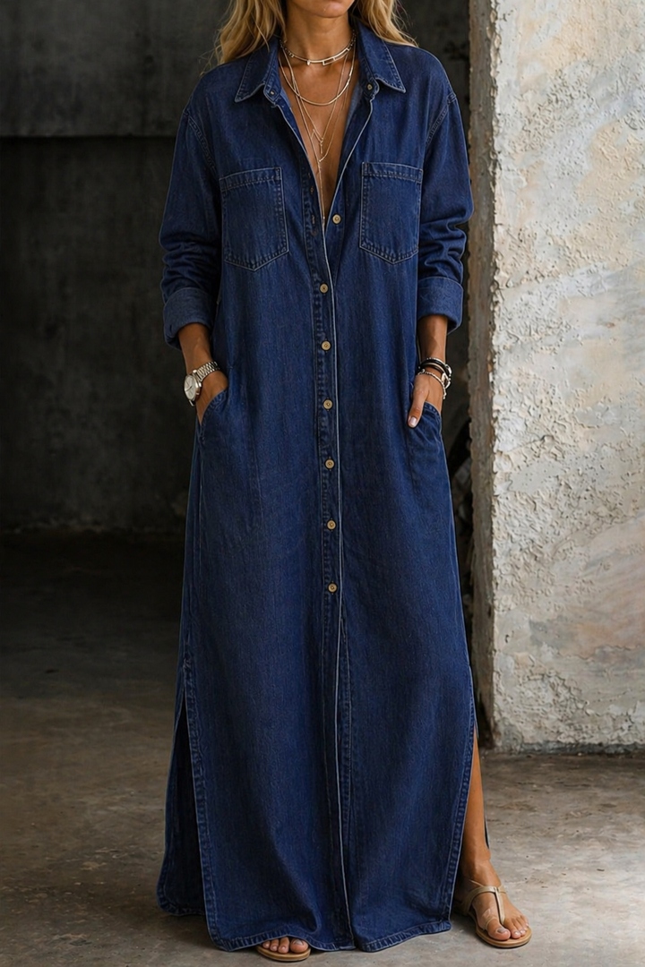 Andrea | Maxi Button Down Dress
