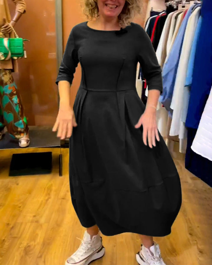 Jessica - Elegant Dress with Round Neck