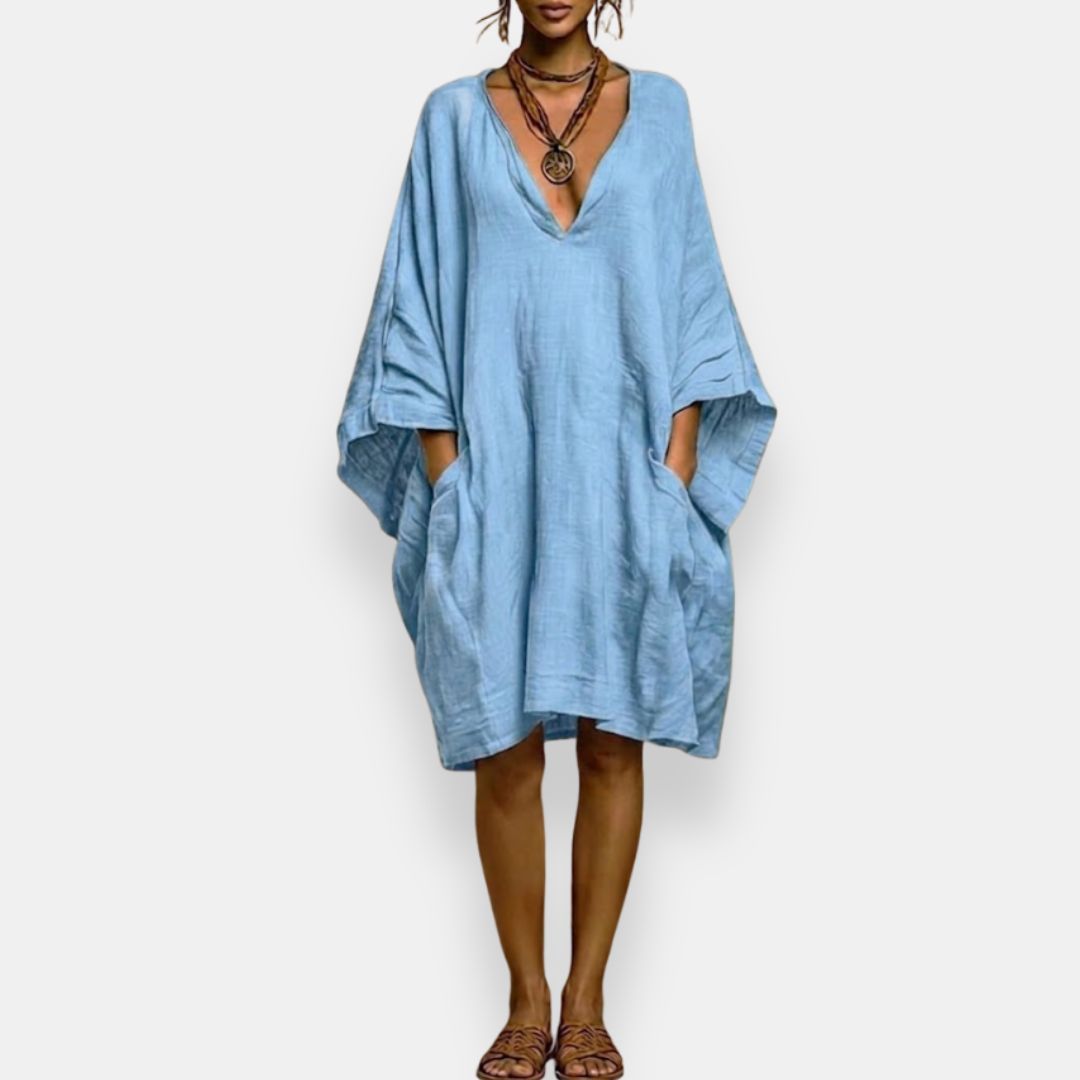 Mabel | Oversized V-Neck Dress