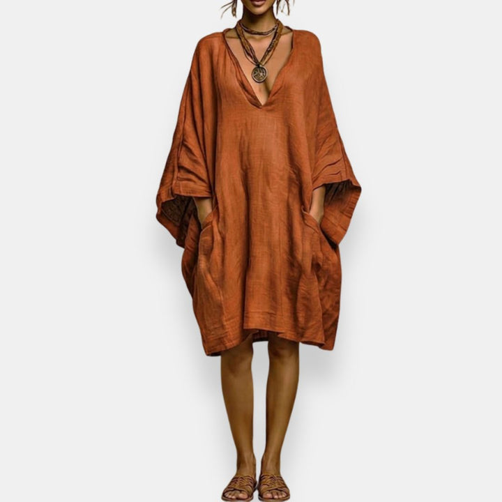 Mabel | Oversized V-Neck Dress