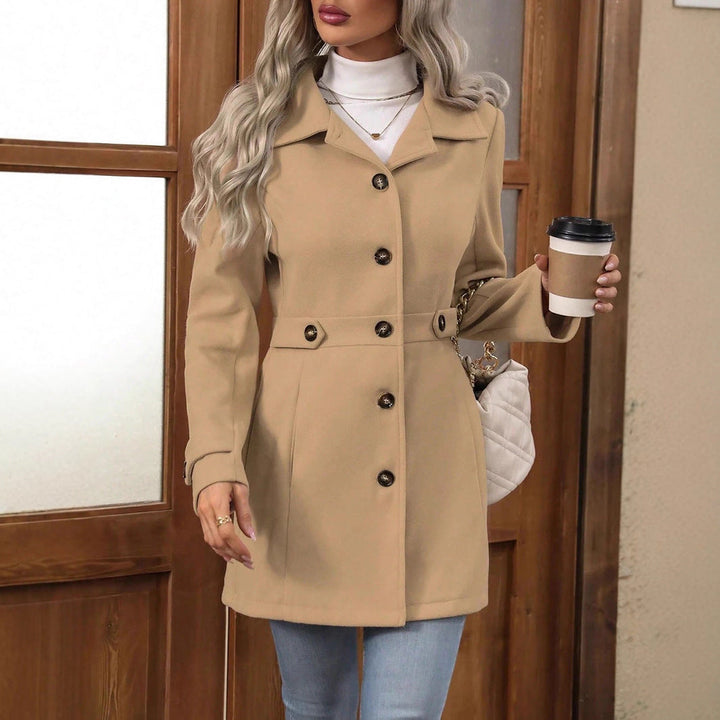 Beatrice | Womens Button Front Tailored Trench Coat