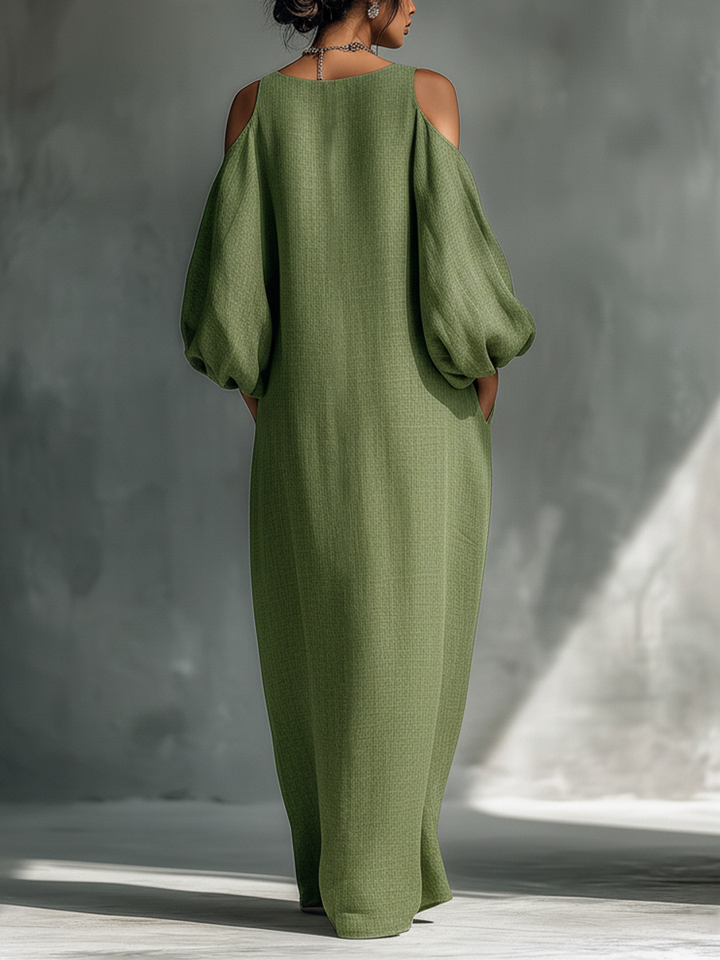 Rowan - Cold Shoulder Maxi Dress