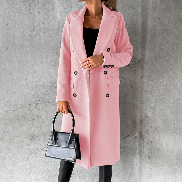 Clare | Womens Double-Breasted Longline Winter Coat