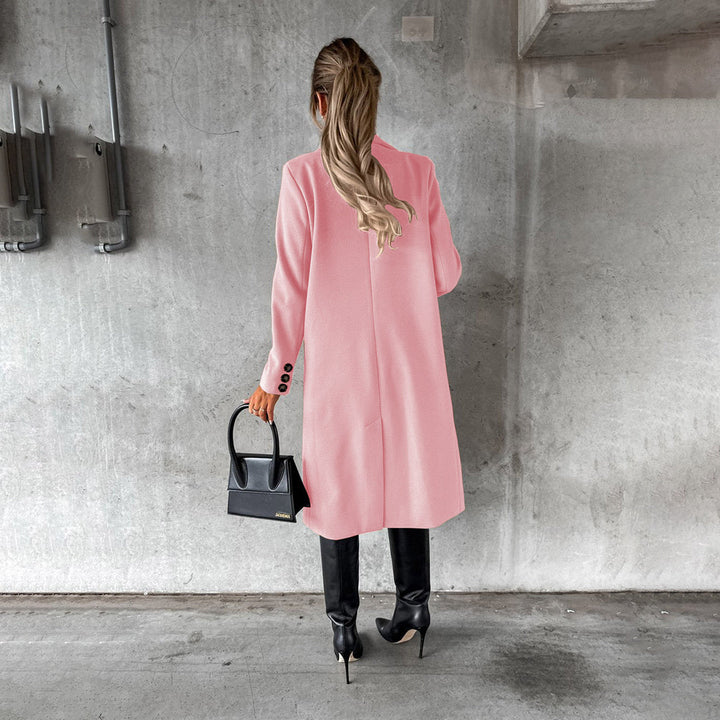 Clare | Womens Double-Breasted Longline Winter Coat