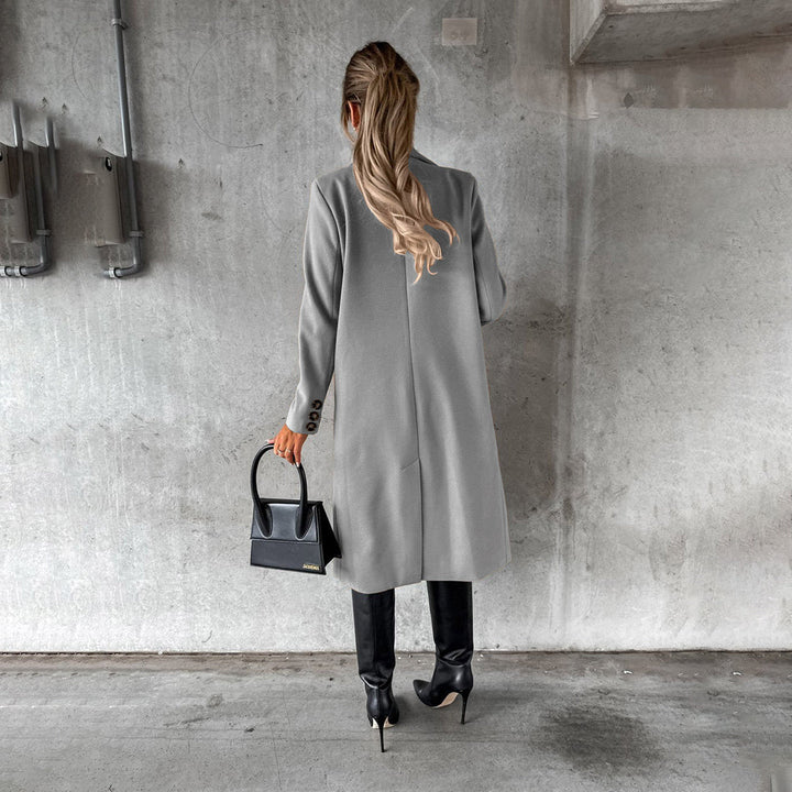 Clare | Womens Double-Breasted Longline Winter Coat