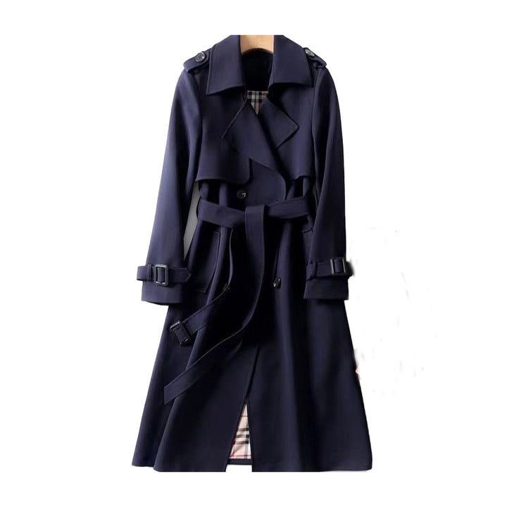 Calora | Womens Classic Double-Breasted Long Trench Coat