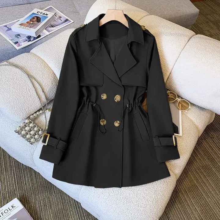 May | Womens Cinched Waist Trench Coat