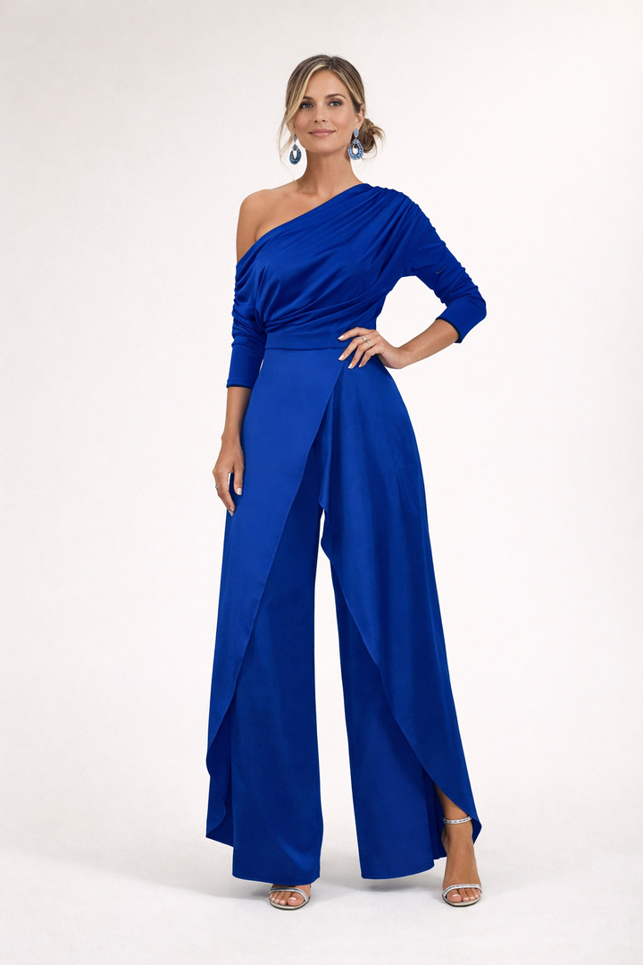 Edie - Elegant One-Shoulder Jumpsuit
