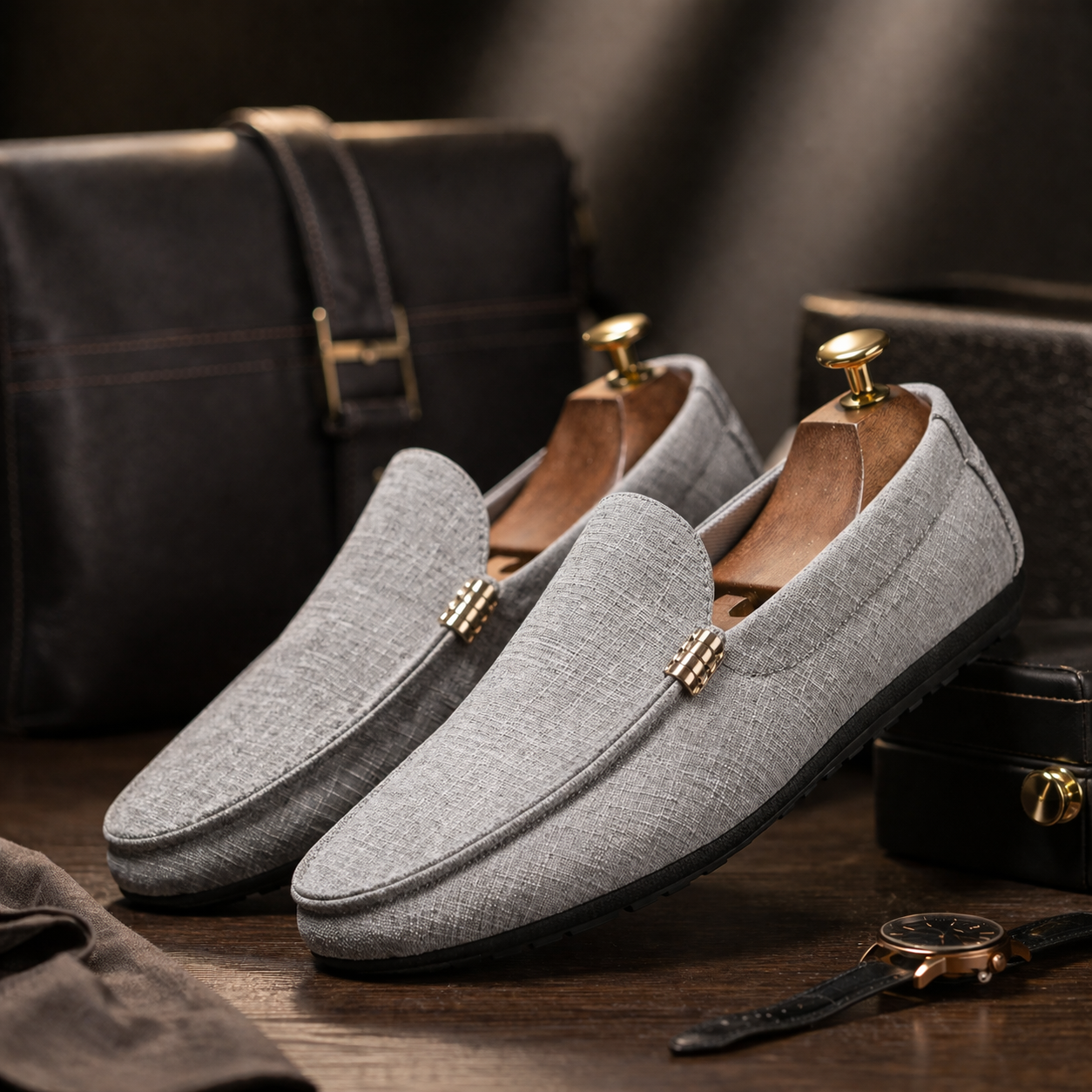 Fraser - Lightweight Canvas Slip-On Loafers