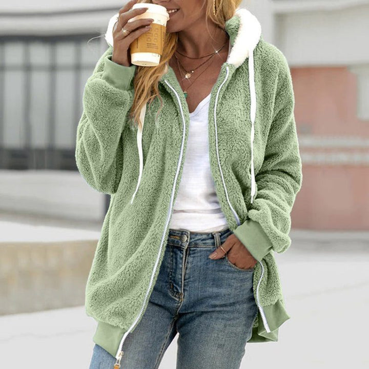 Hester | Oversized Sherpa Fleece Jacket Hooded