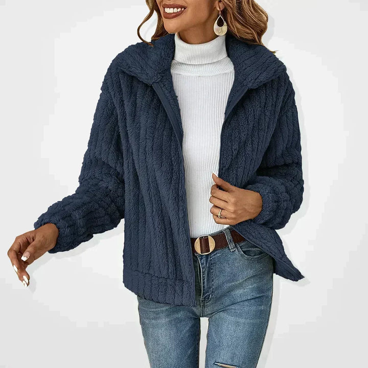 Annabel | Womens Teddy Fleece Jacket Zip