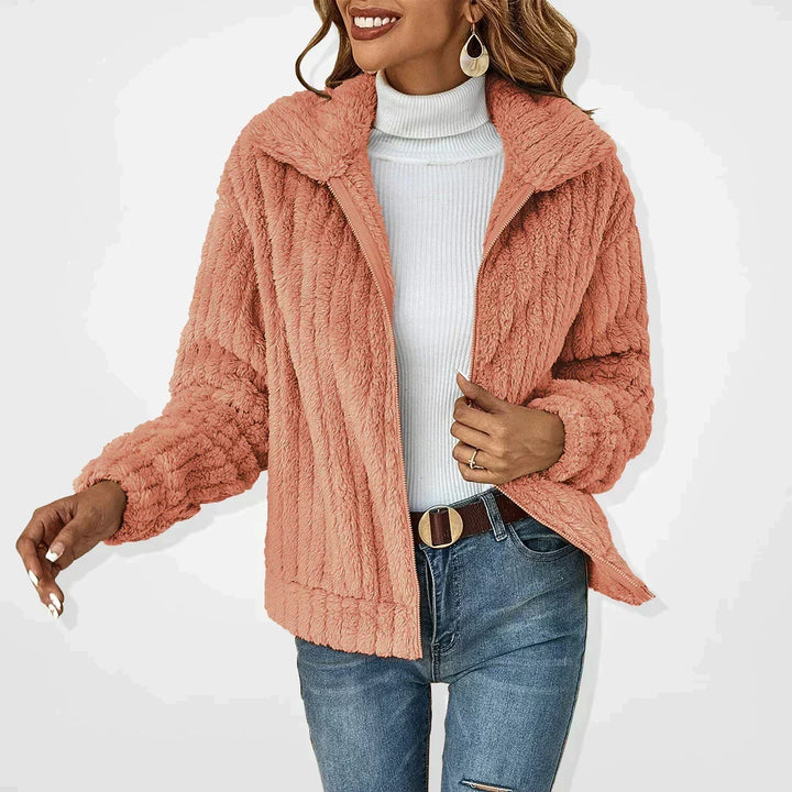 Annabel | Womens Teddy Fleece Jacket Zip