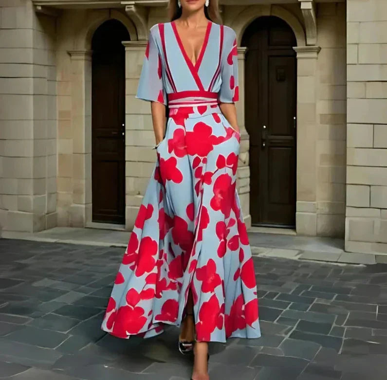 Sienna™ | Elegant Floral Wrap Dress