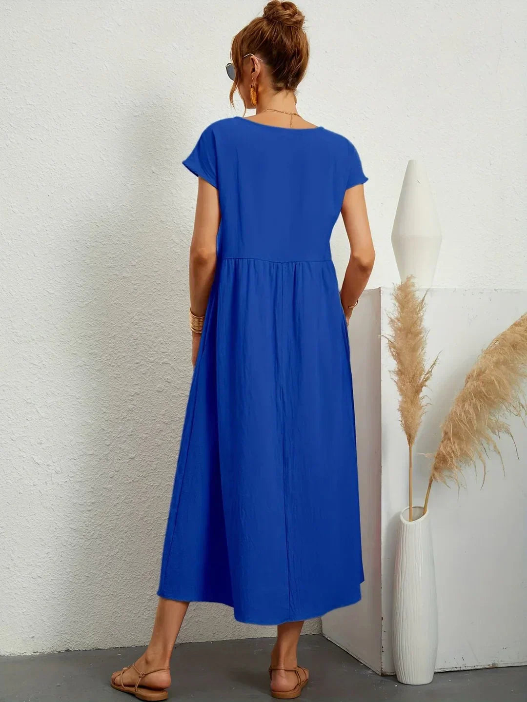 Gabrielle — Timeless Elegance Fluid Midi Dress