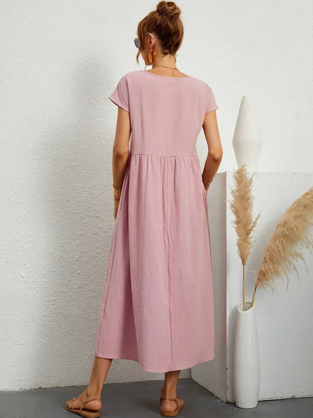 Gabrielle — Timeless Elegance Fluid Midi Dress