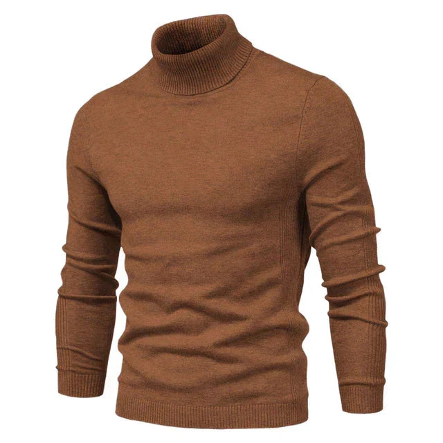 Alistair | Mens Fitted Roll Neck Knit Jumper