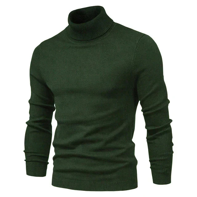Alistair | Mens Fitted Roll Neck Knit Jumper