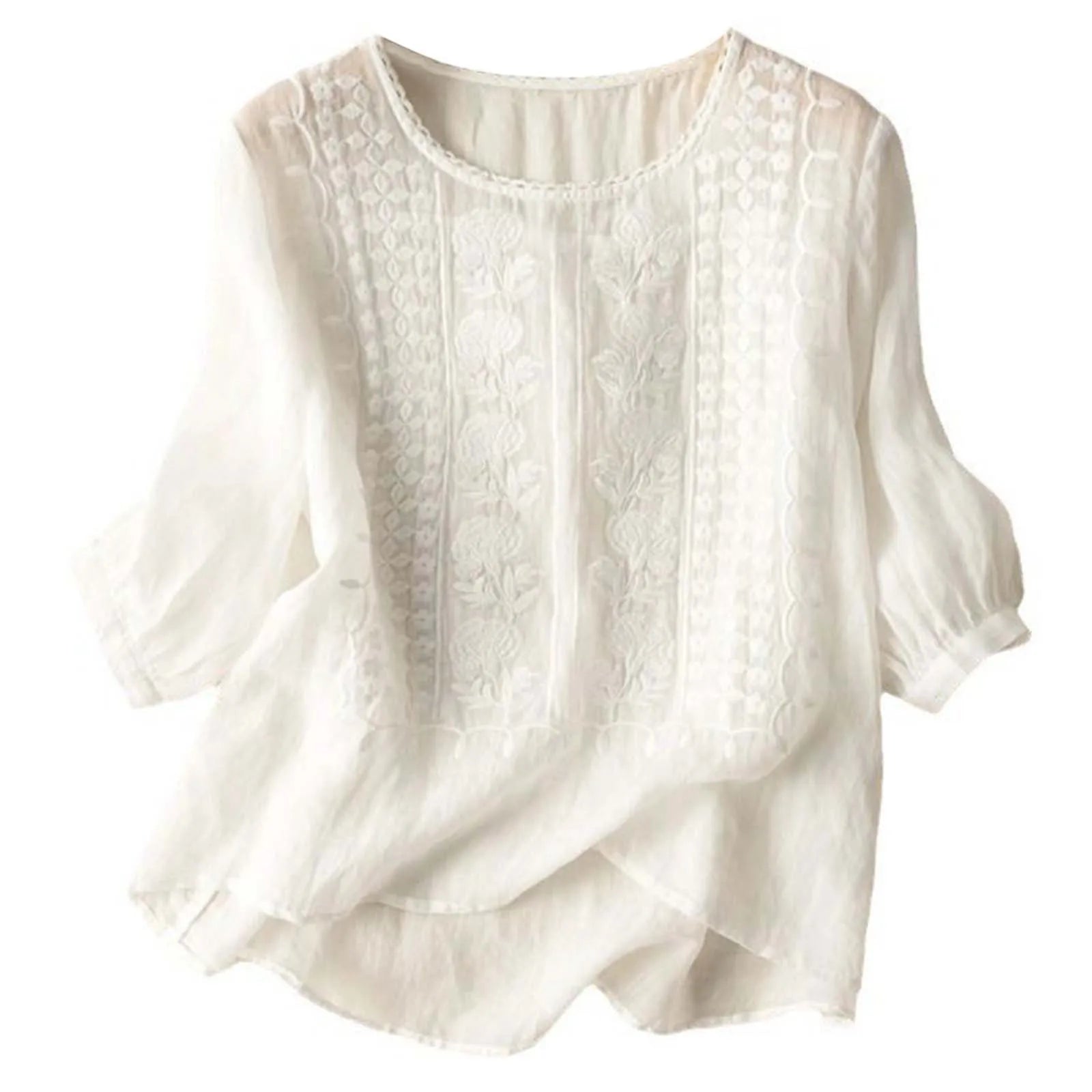 Aurora – Embroidered Relaxed Blouse