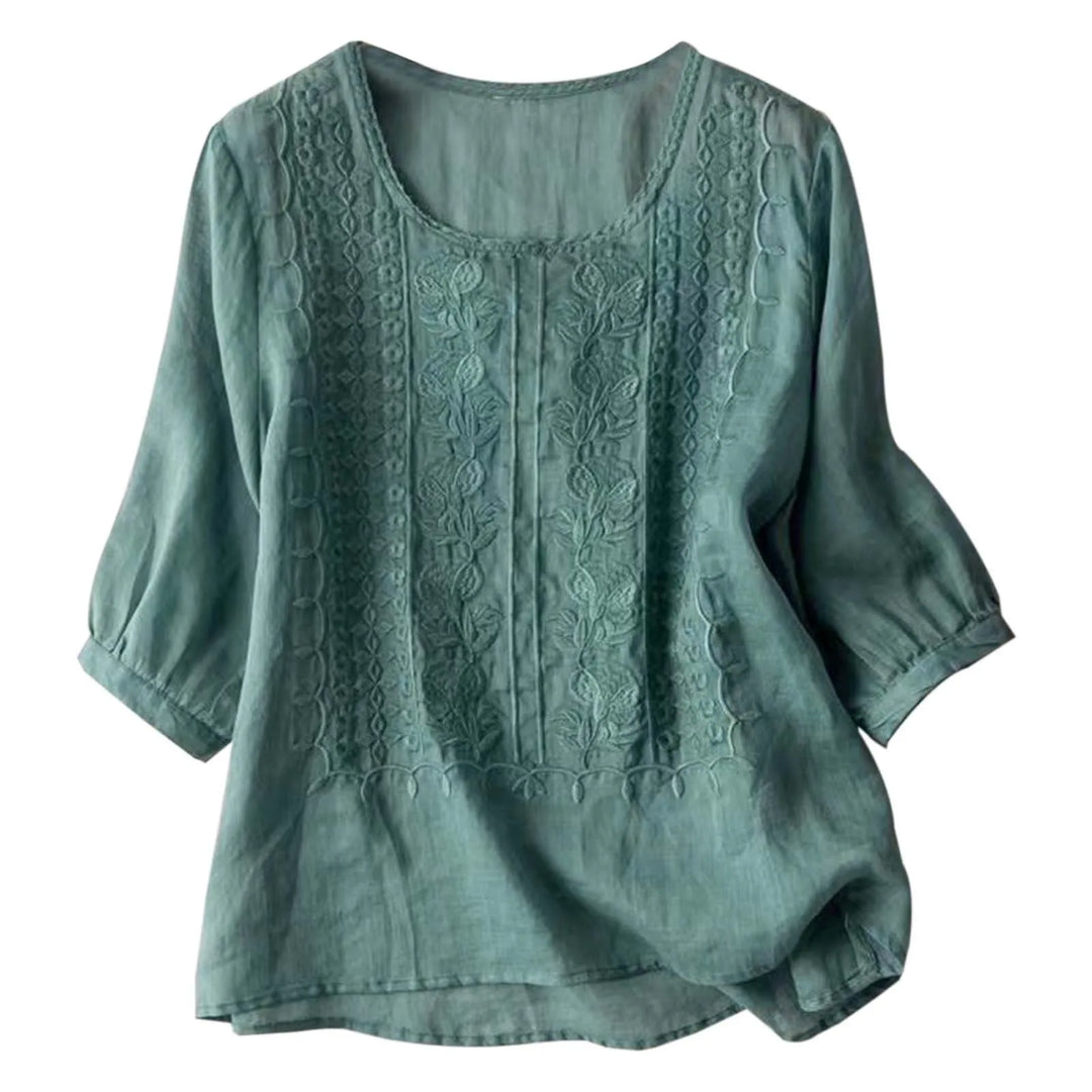 Aurora – Embroidered Relaxed Blouse