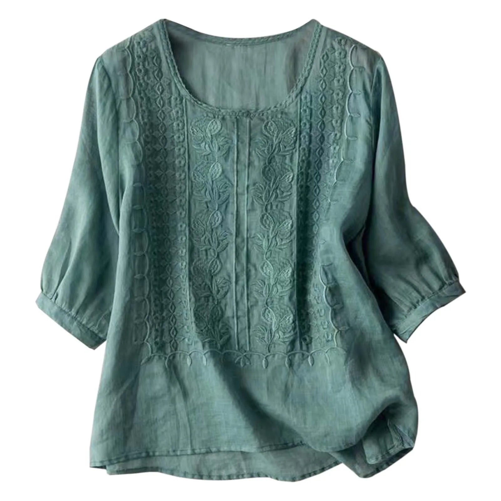 Aurora – Embroidered Relaxed Blouse