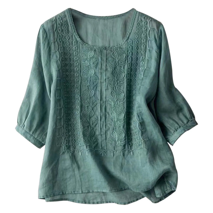Aurora – Embroidered Relaxed Blouse