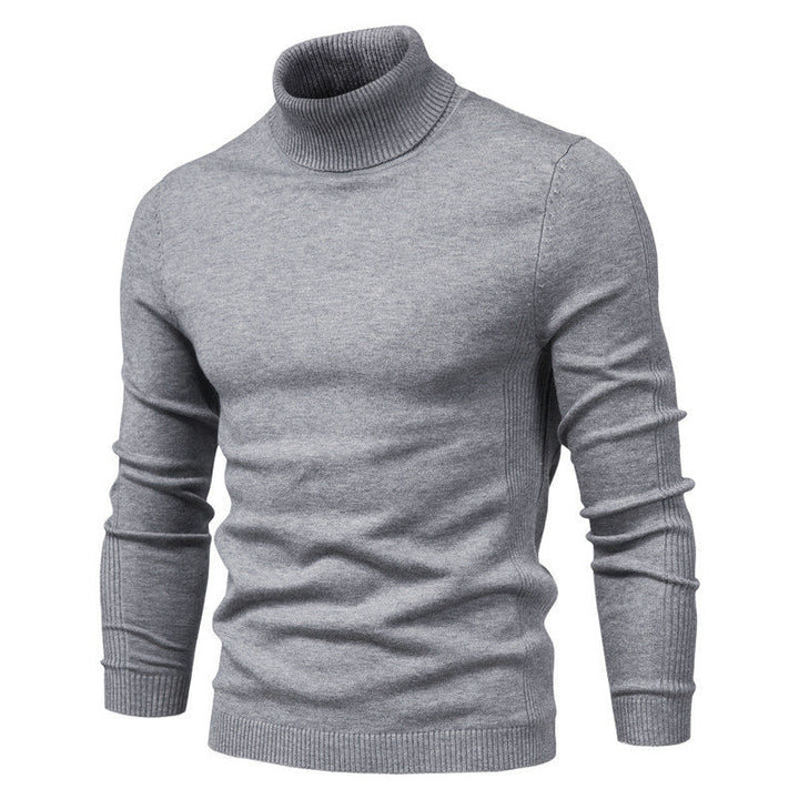 Alistair | Mens Fitted Roll Neck Knit Jumper
