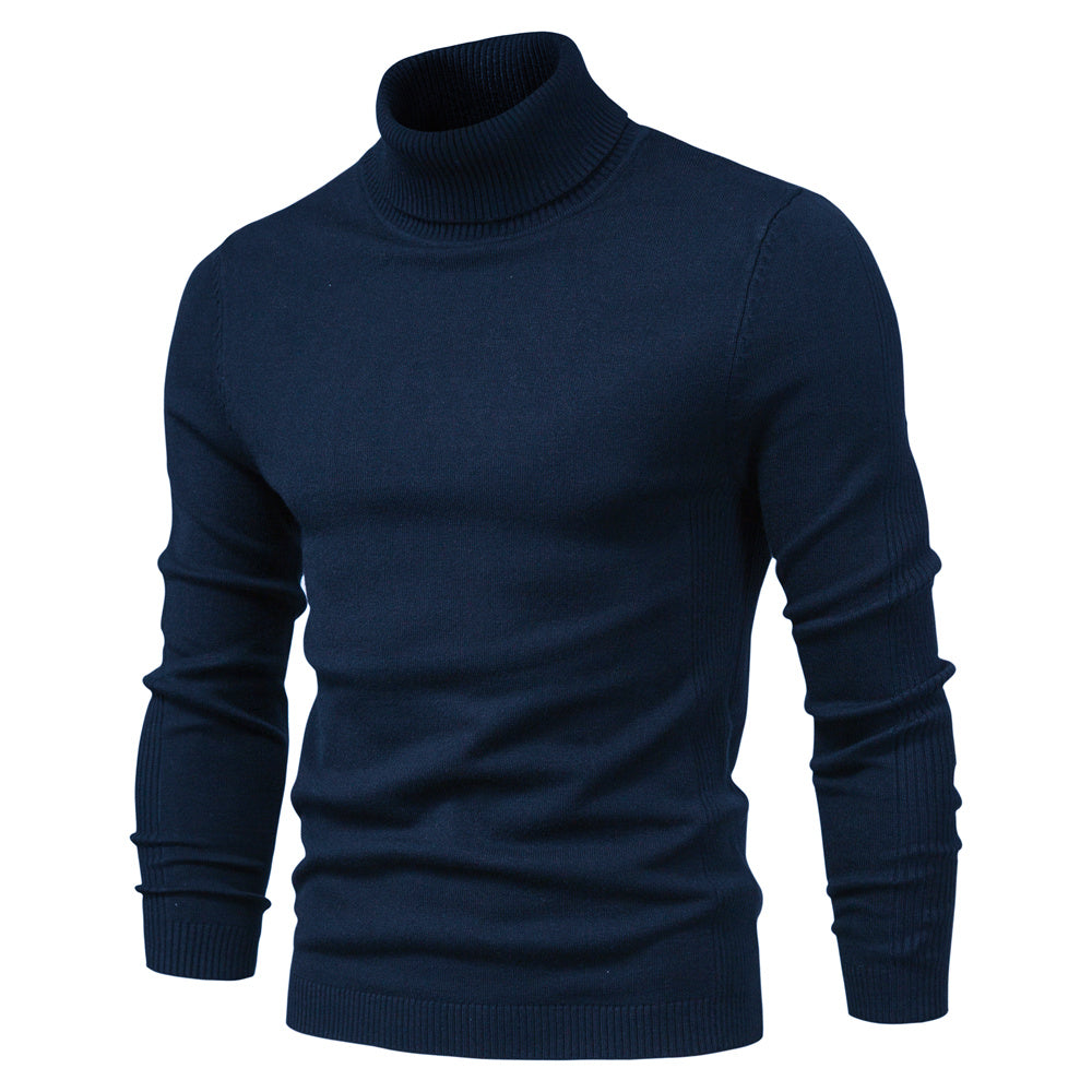 Alistair | Mens Fitted Roll Neck Knit Jumper