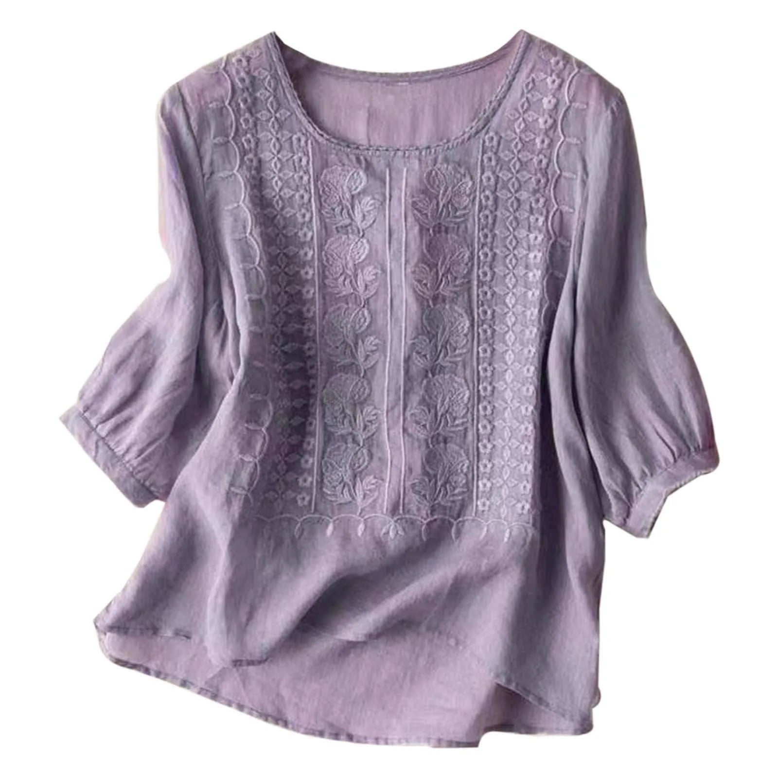 Aurora – Embroidered Relaxed Blouse