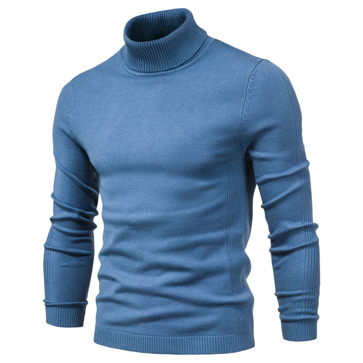 Alistair | Mens Fitted Roll Neck Knit Jumper