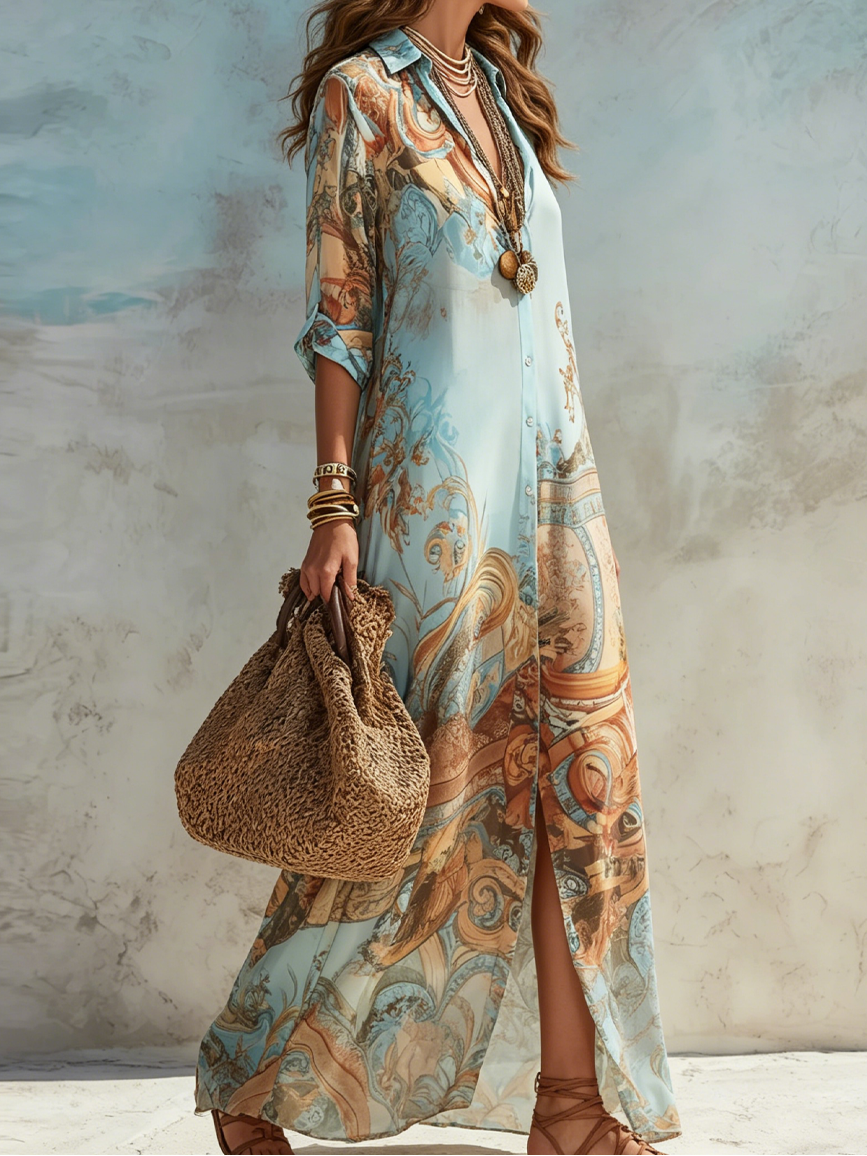 Lorna | Mediterranean Shirt Dress