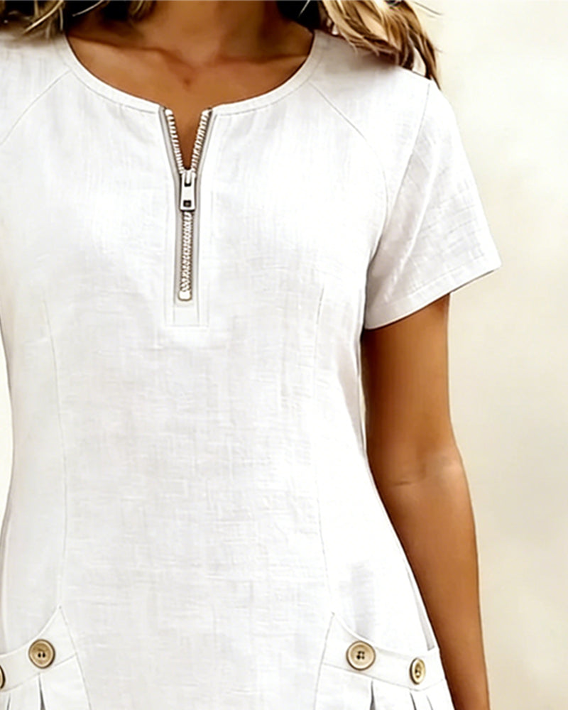 Lina Dress — Natural Elegance for Everyday