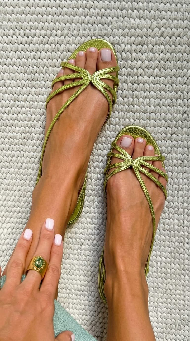 Ginevra | Gold Sandals Summer Elegance