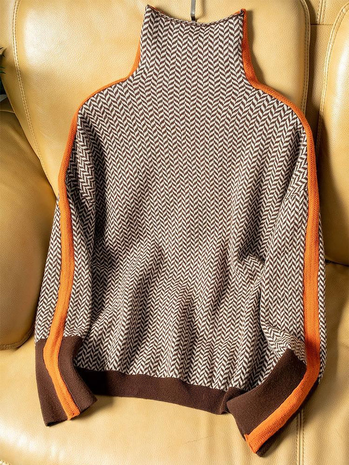 Mildred | Striped Roll Neck Jumper