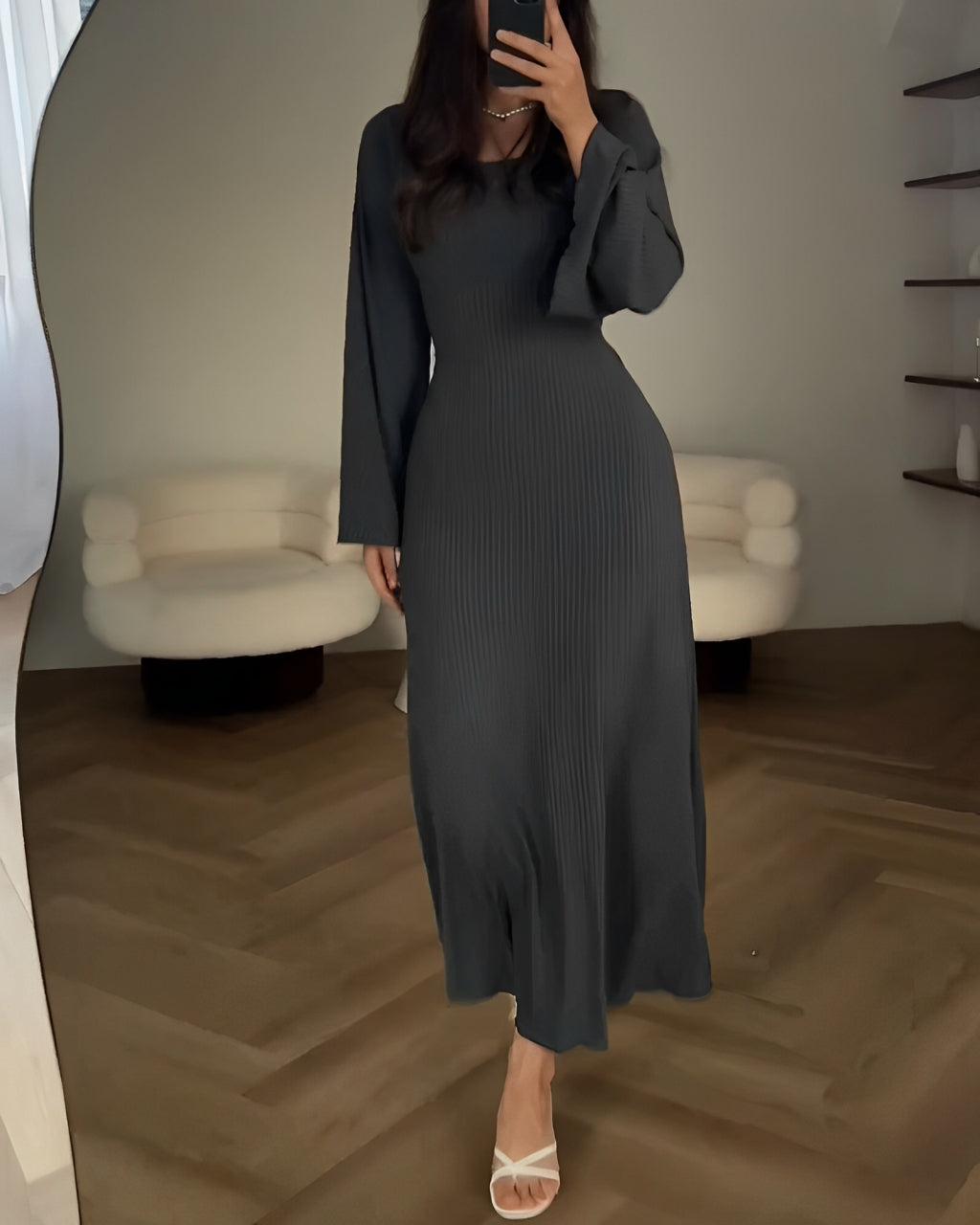 Elegant Knitted Maxi Dress